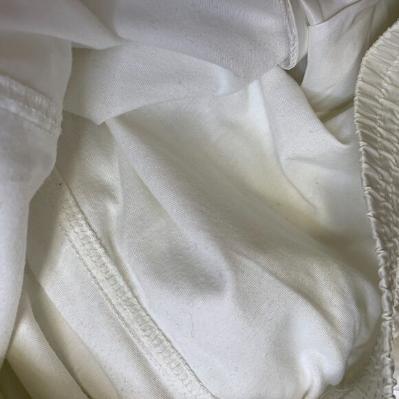 Mens Vintage 90s Nike‎ Swoosh Logo Windbreaker Track Pants White Semi-Opaque XXL - Picture 4 of 14